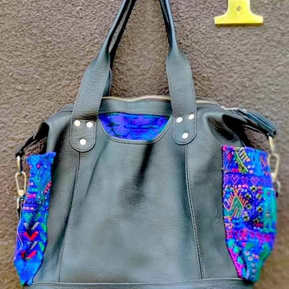 Handwoven/genuine leather Huipils Artisan Bags. Takes up to a month to weave! - Picture 3 of 3